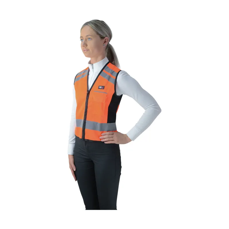 HyViz Waistcoat Please Pass Wide and Slow in Orange-1